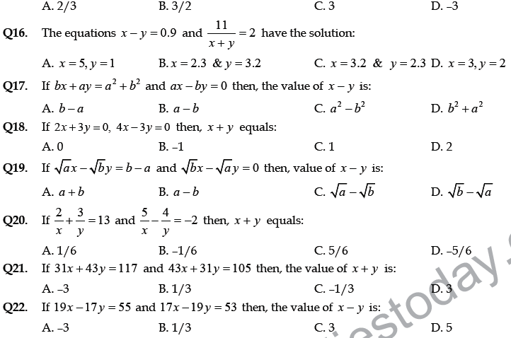 Cbse class 10 mathematics pairs of linear equations in two variables 